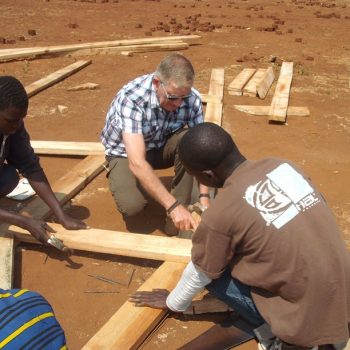 chinthowa development Trust Learning how to make trusses.